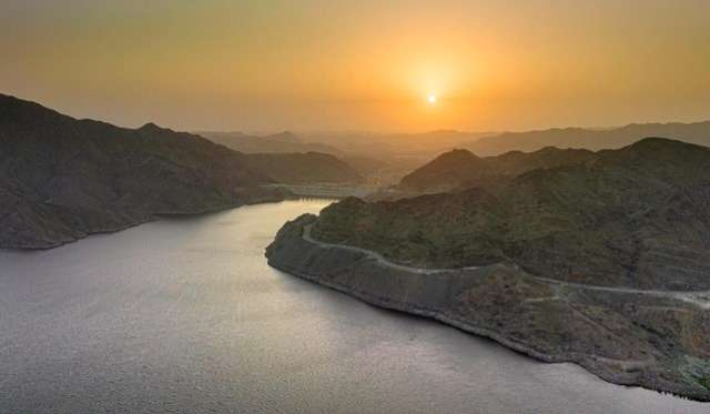 Empangan Wadi Qanuna, salah satu benteng terbesar di Arab Saudi